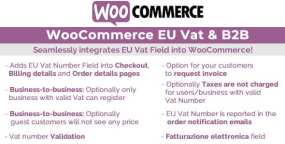 WooCommerce Eu Vat & B2B破解版V12.9 欧盟增值税和B2B插件