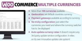 WooCommerce Multiple Currencies多货币支持插件V6.4.1