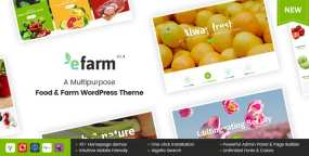 eFarm(v2.1.4)绿色有机食品和农场网站WordPress主题