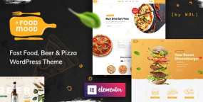 WordPress主题Foodmood咖啡厅和快餐店餐饮行业网站模板V1.2.8