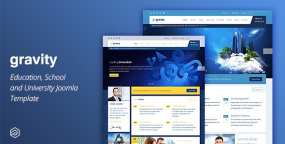 Joomla主题Gravity v2.7.1：教育机构网站Joomla模板