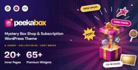 Peekabox WordPress主题_盲盒礼盒和潮流藏品电商模板