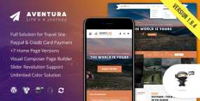 Aventura旅行社旅游预订预约网站WordPress主题