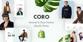Shopify主题CORO v1.0.0：极简时装店Shopify主题