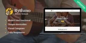 Rythmo(v3.7.14)音乐艺术培训院校机构WordPress主题