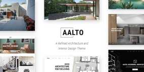 Aalto建筑设计与室内设计企业网站WordPress主题