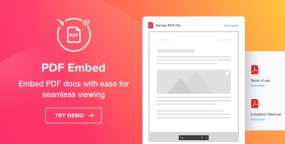 PDF文档查看阅读集成WordPress插件PDF Embed 1.1.1
