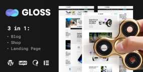 Gloss流行新闻杂志网站商店WordPress主题