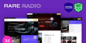 Rare Radio(v1.0.15.1)在线广播电台和播客网站WordPress主题