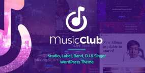 Music Club WordPress主题_歌手乐队和音乐工作室网站
