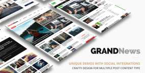 WordPress主题Grand News v3.5 – WordPress新闻杂志网站主题