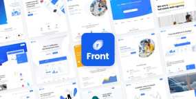 Front中文汉化版(v1.1.33)商务咨询企业网站模板WordPress主题