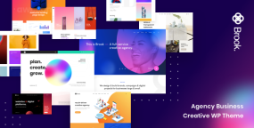 Brook平面设计广告代理业务网站模板WordPress主题V2.8.9
