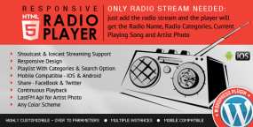 Radio Player Shoutcast & Icecast广播电台收音WordPress插件