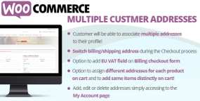 WCMCA买家多收货地址管理WooCommerce插件