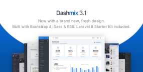 [5.2]Dashmix管理后台仪表盘Bootstrap 4和Laravel 8模版