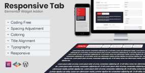 Responsive Tab v1.0.2：自适应选项卡Elementor扩展组件