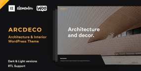 WordPress主题Arcdeco 1.5.5 建筑和室内设计企业网站WP主题