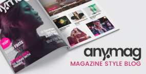 Anymag杂志翻页风格新闻机构网站WordPress主题