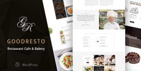 GoodResto WordPress主题_餐厅咖啡厅和面包店网站模板