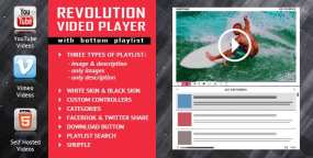 Revolution Video Player带列表视频播放器WordPress插件V2.4