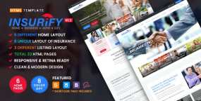 Html模版Insurify v1.1-保险代理机构的HTML模板