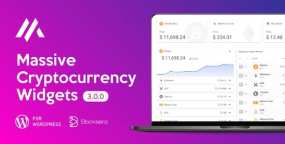 Crypto虚拟加密货币市场行情走势小工具WordPress插件V4.1.4