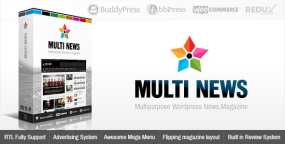 WordPress主题Multinews 2.8.0 响应式通用WordPress新闻杂志门户网站主题