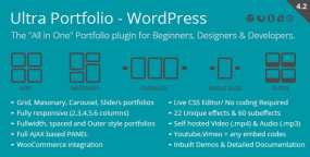Ultra Portfolio汉化版 | 多布局作品集构建器WordPress插件
