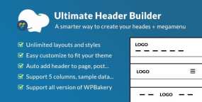 Ultimate Header Builder网站页眉定制器WPBakery组件V1.8.0
