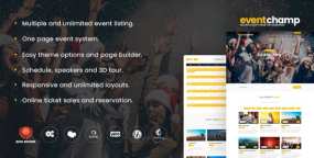Eventchamp(v2.2.2)活动和会议类网站WordPress主题