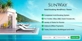 Sunway旅游度假酒店预订WordPress主题 可导入演示数据