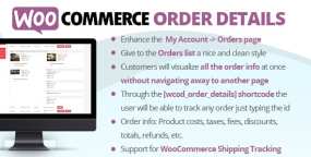 WooCommerce Order Details v3.2.1 订单详情页美化插件