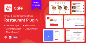 WP Cafe v2.2.31 餐厅预订/外卖订餐WooCommerce插件