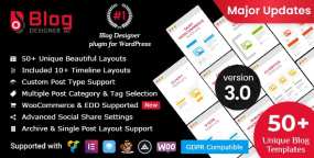 Blog Designer PRO汉化版|博客页面设计器WordPress插件