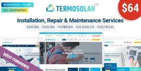 Termosolar汉化版V3.5 水暖电气安装维护企业网站WordPress主题