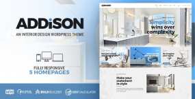 WordPress主题Addison汉化版_建筑公司&室内装修设计网站模板