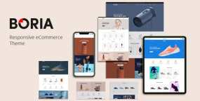 WordPress主题Boria汉化版 1.0.5 通用型购物商城WooCommerce主题 带XML导入数据