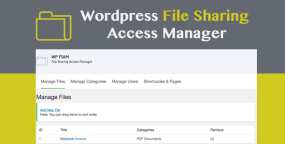 WordPress插件WP FSAM v1.2.1：文件分享访问管理器WordPress插件
