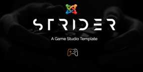Joomla主题Strider v1.0：游戏开发工作室网站Joomla主题
