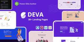 WordPress主题Deva 1.1.3 软件服务代理机构网站落地页WP主题