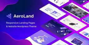 AeroLand软件APP介绍推介落地页WordPress主题