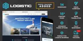 WordPress主题Logistic 7.3 物流运输企业网站WP主题 带XML导入数据