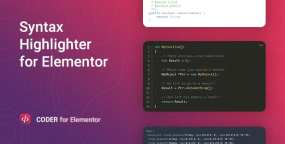 WordPress插件Coder v1.0.9：语法高亮显示Elementor扩展组件