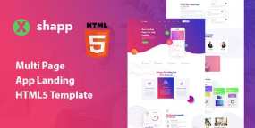 HTML模板Xshapp v1.0：多页面应用APP宣传推介落地页HTML5模板