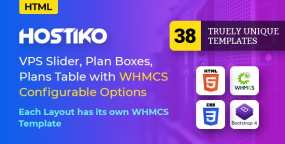Hostiko(v2.5.2)主机托管服务商HTML+WHCMS模板