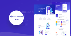 HTML模板SassBeyond 1.0：SASS和软件APP展示落地页HTML5模板