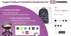 Super Product Variation Swatches(v2.3)产品变体色板样板WC插件