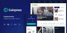 Coinpress(v2.6.0)加密货币和ICO新闻杂志博客WordPress主题