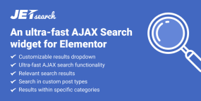 JetSearch_超快Ajax搜索小工具Elementor组件